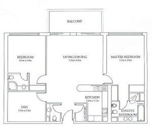 Two Bedroom Floor Plan